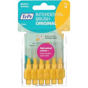 Tepe yellow brush for interdental cleaning 0.7 mm 6 pieces