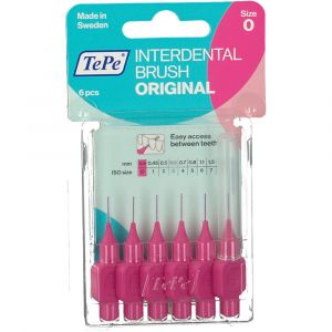 Tepe scovolino rosa per pulizia interdentale 0,4 mm 6 pezzi