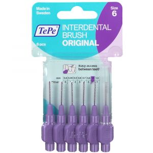 Tepe purple brush for interdental cleaning 1.1 mm 6 pieces