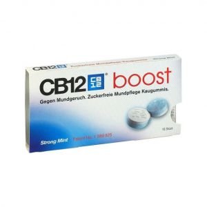 Cb12 boost chewing gum with xylitol 10 mint chewable gums