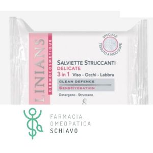 Delicate clinians make-up remover wipes 20 pieces