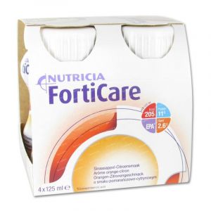 Forticare Orange Lemon Flavor Nutritional Supplement 4x125 ml