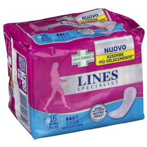 Lines Specialist Mini Plus Absorbents Small Leaks 16 Pieces