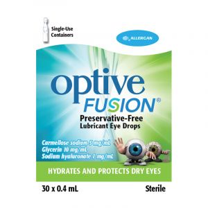 Optive Fusion UD Eye Drops Eye Drops 30 Single Dose Vials