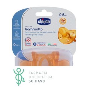 Physioforma Soft Soother 0-6m In Rubber Chicco 2 Pieces