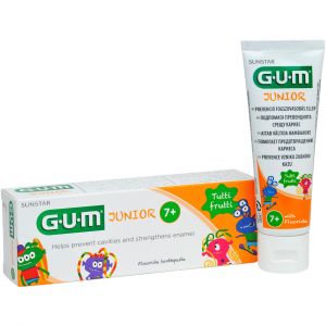 Sunstar orange paste gum with a young flavor from 7 to 12 years 50ml