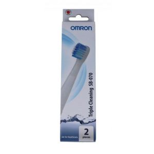 Omron triple clean toothbrush 2 heads