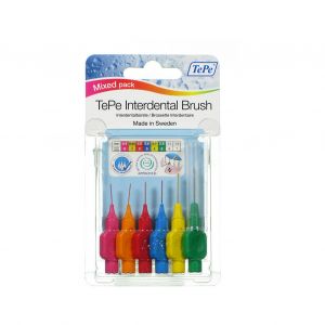Tepe interdental brush assorted mixed interdental brushes 6 pieces