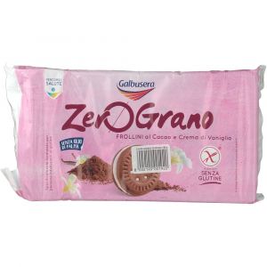 Zerograno Shortbread Cookies With Cocoa And Vanilla Cream Gluten Free 160g