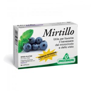 Specchiasol Blueberry Enhanced Formula Vision and Microcirculation Supplement 30 Capsules