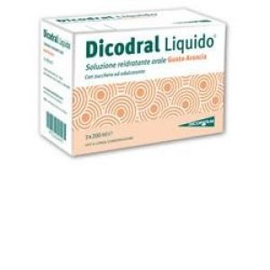 Dicodral Orange Flavor Liquid Rehydrating Supplement 3x200 ml