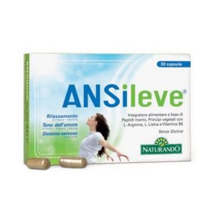 Naturando Ansileve Food Supplement For States Of Anxiety And Stress 30 Capsules