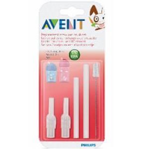 Philips Avent Spare Silicone Straws With Cleaning Brush 2 Straws 1 Brush