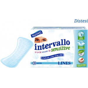 Lines interval sensitive panty liners 40+4 pieces