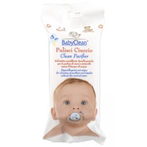 Baby Clean Pacifier Wipes 15 Pieces