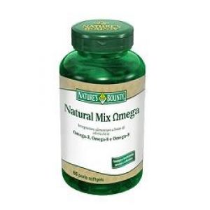 Nature's bounty natural mix omega food supplement 60 softgels