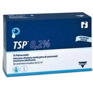 Tsp 0,2% Soluzione Oftalmica Umettante Lubrificante 30 Flaconcini  0,5ml Globuli Contenitore MONOdose