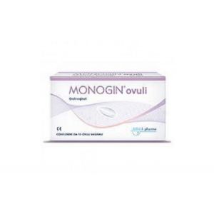 Monogin treatment of vulvovaginitis 10 vaginal ovules