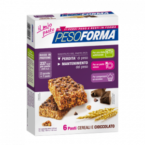 Pesoforma meal replacement cereal bars and chocolate 12 pieces