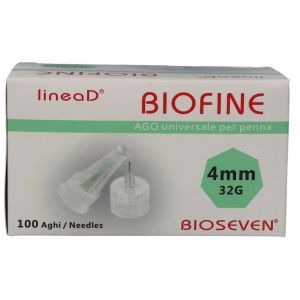 Insulin Pen Needle D Line Biofine Gauge 32 Length 4mm 100Pcs