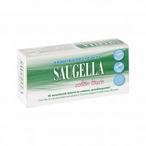 Saugella absorbent cotton touch internal super 16 pieces cut price