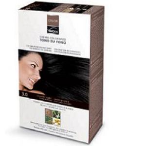 Vebix Color Permanent Hair Dye Natural 3.0 Dark Brown 1 Kit