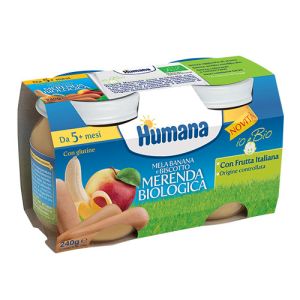 Humana Organic Homogenized Apple Banana Biscuit 2x120 g