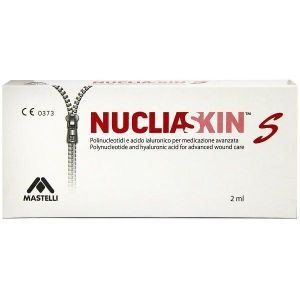 Nucliaskin S Medicazione Avanzata Bioattiva Trattamento Ulcere e Lesioni Cutanee Fiala-siringa da 2ml
