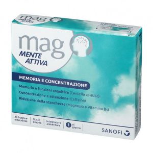 Mag Mente Attiva Supplement Memory and Concentration 20 Sachets