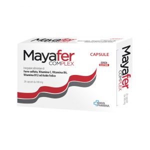 Mayafer Complex Iron Food Supplement 20 Capsules
