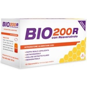Bio 200 R Food Supplement Based On Resveratrol 10 Vials