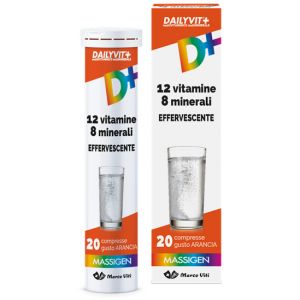 Massigen Dailyvit+ Effervescent Vitamin and Mineral Supplement 20 Tablets