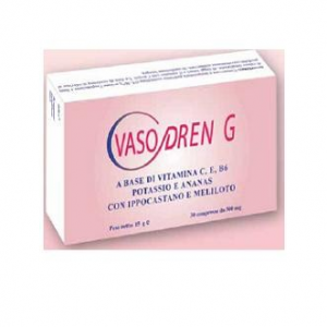 Vasodren g microcirculation supplement 40 tablets 500 mg