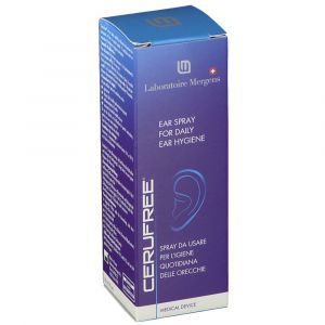 Cerufree non-oily ceruminolytic spray for the earwax plug