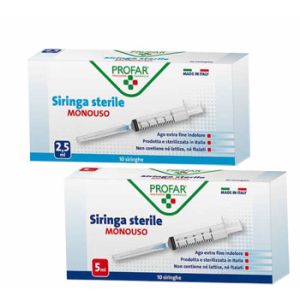 Profar Sterile Disposable Syringes 10 Syringes Of 5ml