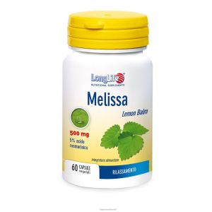 Longlife Melissa 500mg Food Supplement 60 Capsules