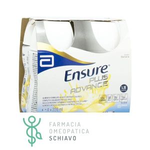 Ensure Plus Advance Banana Integratore Ipercalorico e Iperproteico 4x220 ml