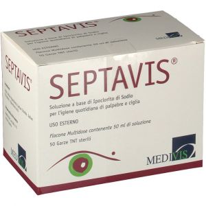 Septavis Sterile Eye Cleaning Solution 50 ml + 50 Sterile TNT Gauzes