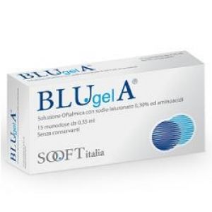 Blue Gel Eye Drops Lubricating Ophthalmic Solution 15 Vials