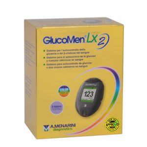 Glucometer Blood Glucose And Ketonemia Glucomen Lx2 Set Meter