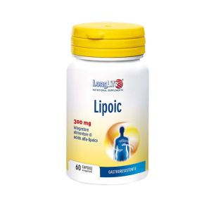 Longlife Lipoic 300mg Food Supplement 60 Capsules
