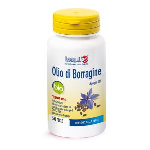 Longlife Organic Borage Oil 1300mg Food Supplement 50 Pearls