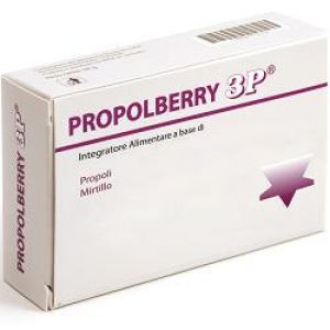 Propolberry 3p Food Supplement With Propolis And Blueberry 30 Tablets