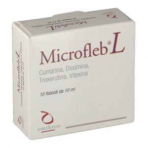 Microfleb L Integratore Sistema Linfatico 10 Fiale 10 ml