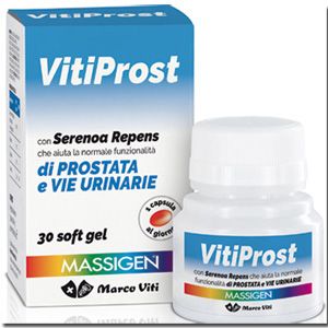 Massigen vitiprost prostate and urinary tract supplement 30 softgel pearls