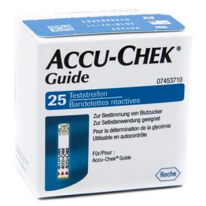Accu-chek Guide Glucose Measurement Strips 25 Pieces Retail Pack