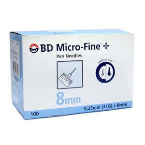 Insulin Pen Needle BD Microfine Gauge 31 6mm 100Pcs