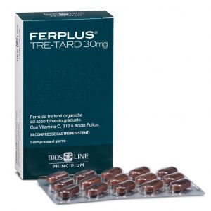 Principium Ferplus Tre Retard 30mg 30 Gastro-resistant Tablets