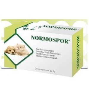 Ddf Normospor Intestinal Supplement for Dogs and Cats 20 Tablets