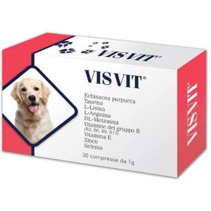 Aurora Biofarma Visvit Integratore Difese Fisiologiche Cani e Gatti 30 Compresse